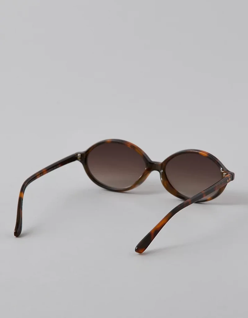 AE Skinny Oval Brown Sunglasses