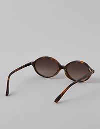 AE Skinny Oval Brown Sunglasses