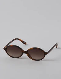 AE Skinny Oval Brown Sunglasses