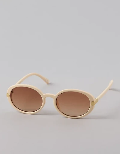 AE Round Cream Sunglasses