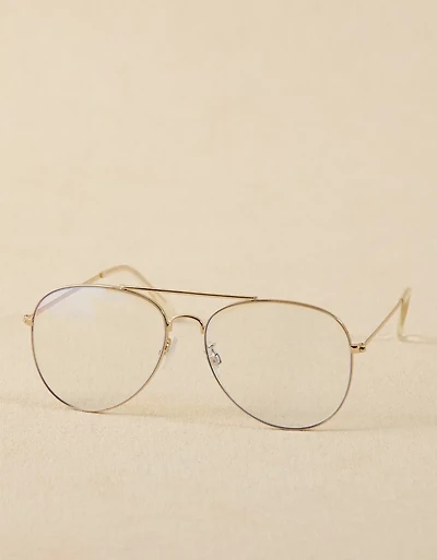AE Metal Frame Blue Light Eyeglasses