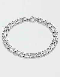 West Coast Jewelry Stainless Steel 8mm Figaro Chain Bracelet
