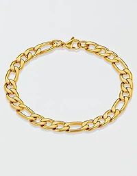 West Coast Jewelry Stainless Steel 8mm Figaro Chain Bracelet