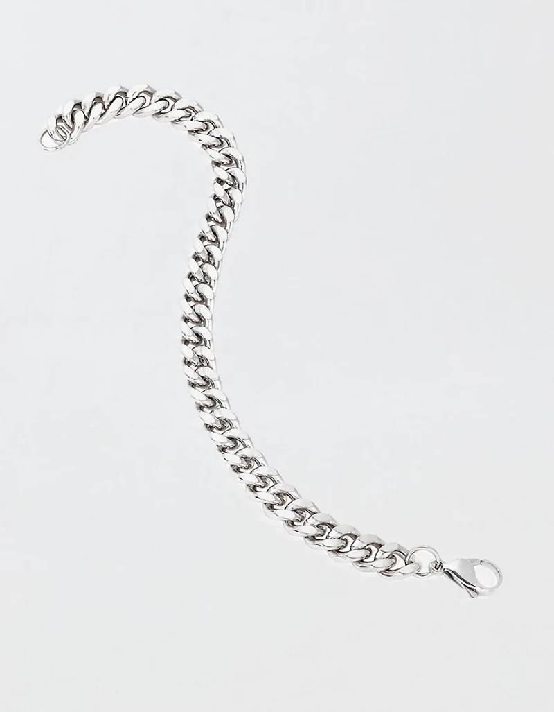 West Coast Jewelry Men's Curb Chain Steel Bracelet