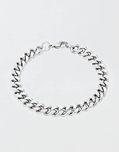 West Coast Jewelry Men's Curb Chain Steel Bracelet