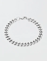 West Coast Jewelry Men's Curb Chain Steel Bracelet