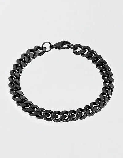 West Coast Jewelry Men's Curb Chain Steel Bracelet