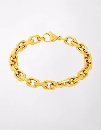 West Coast Jewelry Stainless Steel 8.5mm Link Bracelet