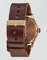 Nixon Sentry Leather Watch
