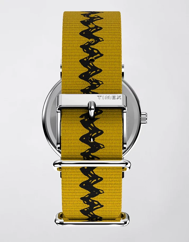 Timex x Peanuts Charlie Brown 38mm Fabric Strap Watch