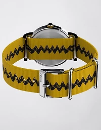 Timex x Peanuts Charlie Brown 38mm Fabric Strap Watch