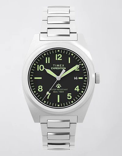 Timex Expedition® Capstone 39mm Stainless Steel Bracelet Watch