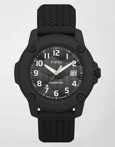 Timex Expedition® Timber 42mm Silicone Strap Watch