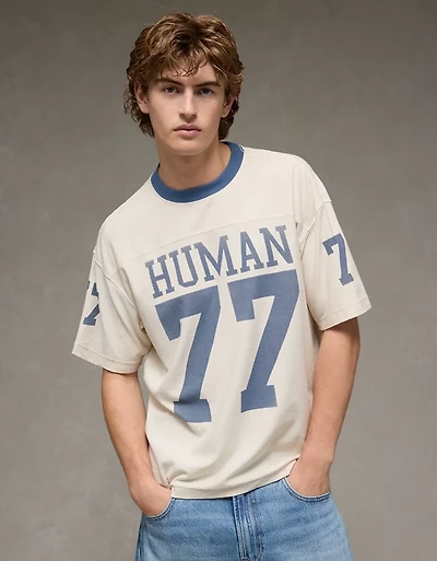 T-shirt de football droit à image fierté AE