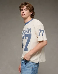 T-shirt de football droit à image fierté AE