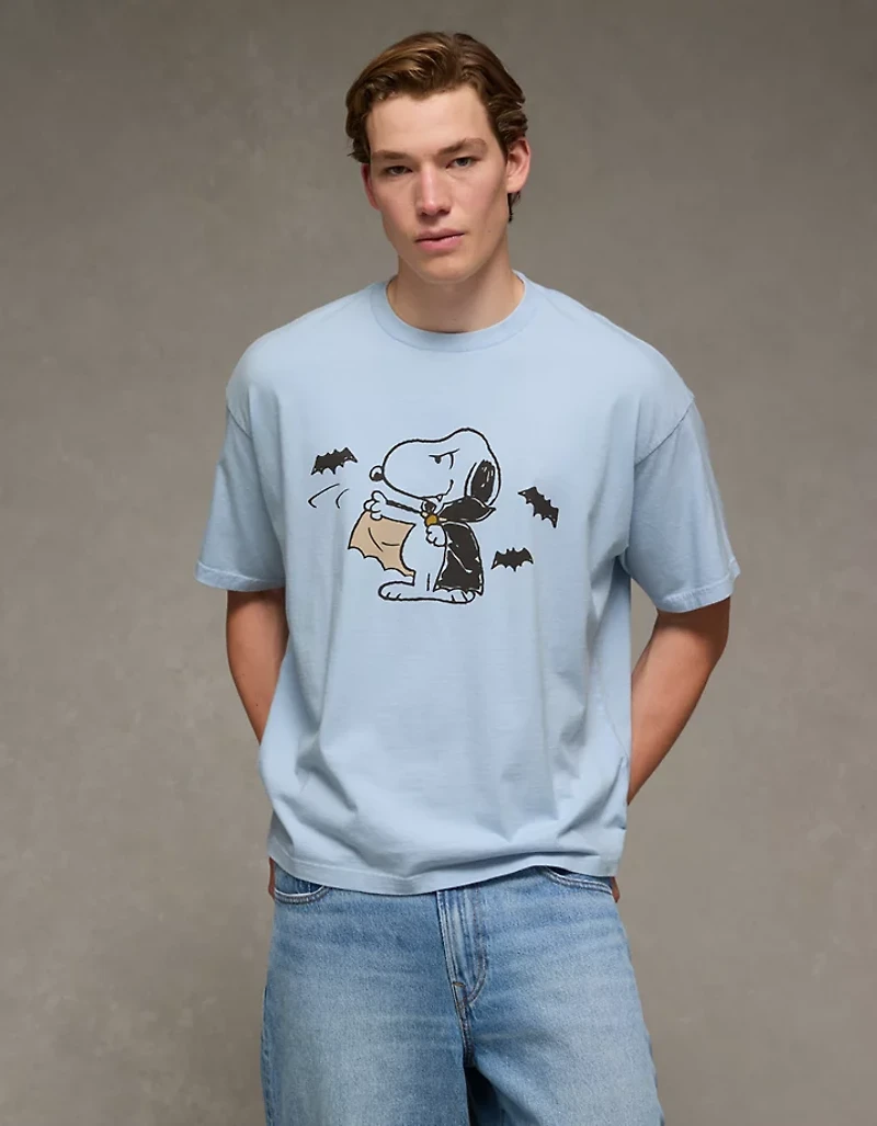 AE Boxy Halloween Snoopy Graphic T-Shirt