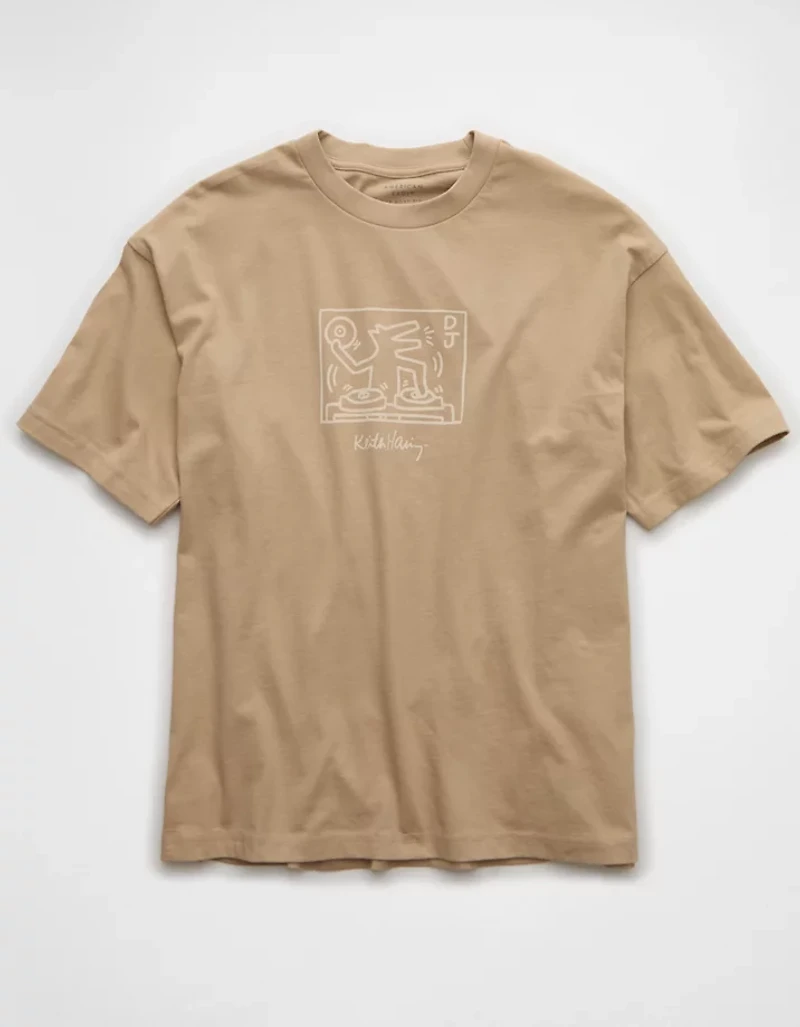 AE Boxy Keith Haring Graphic T-Shirt