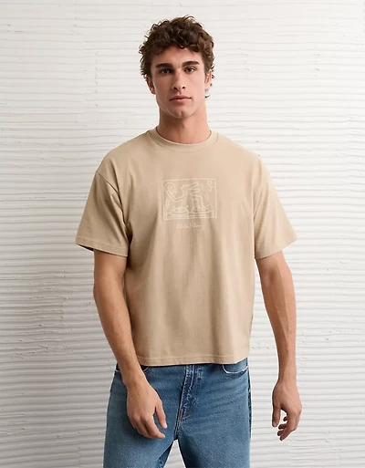 AE Boxy Keith Haring Graphic T-Shirt