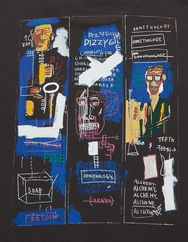 T-shirt à image droit Jean-Michel Basquiat AE