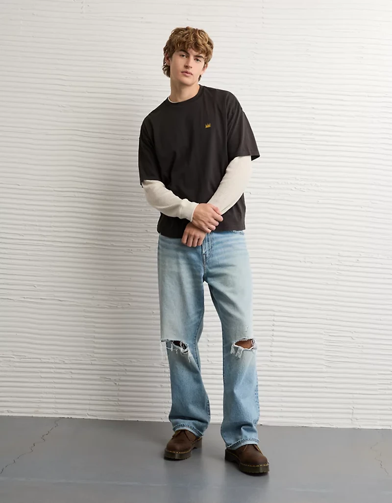 AE Boxy Jean-Michel Basquiat Graphic T-Shirt