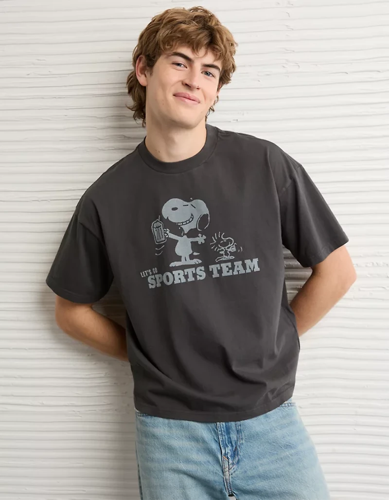 T-shirt droit à image Snoopy AE