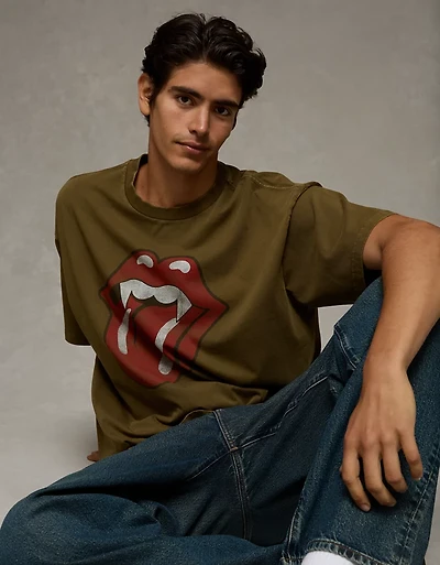 AE Boxy Rolling Stones Graphic T-Shirt