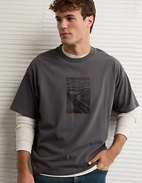 AE Boxy The Scream Graphic T-Shirt