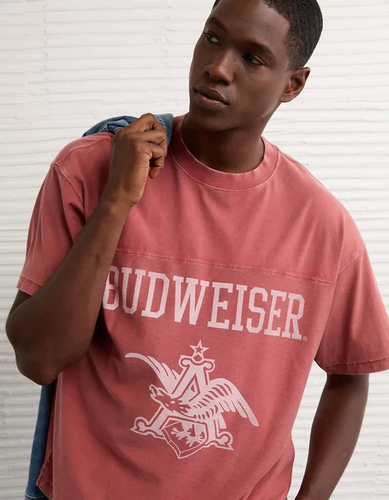 AE Boxy Budweiser Graphic T-Shirt