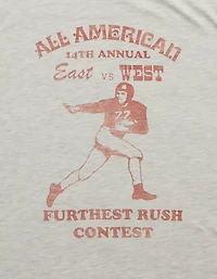 T-shirt droit à image de sport AE