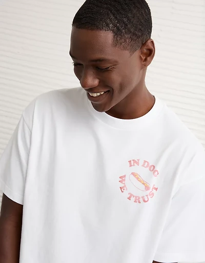 T-shirt à image droit aliment AE