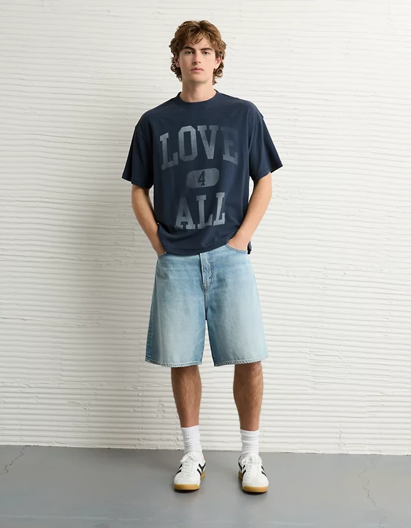 AE Pride Boxy Graphic Football T-Shirt