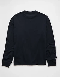 AE Boxy Long Sleeve Destination Graphic T-Shirt