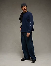 AE Boxy Long Sleeve Destination Graphic T-Shirt