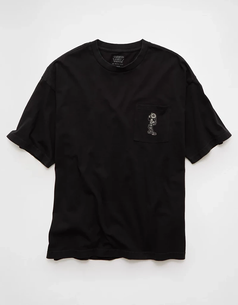 AE Boxy Mickey Halloween Graphic T-Shirt