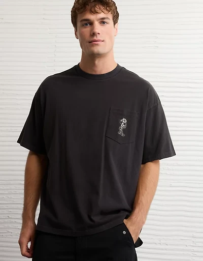 T-shirt à image droit Mickey Mouse d’Halloween AE