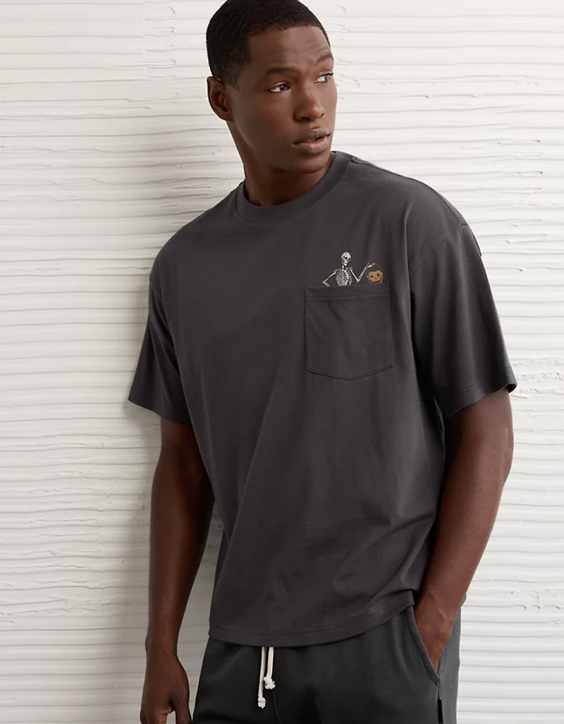 AE Boxy Halloween Graphic T-Shirt