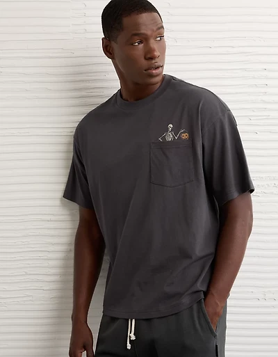 AE Boxy Halloween Graphic T-Shirt