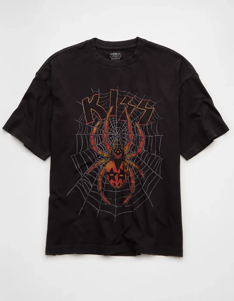 AE Boxy Kiss Halloween Graphic T-Shirt