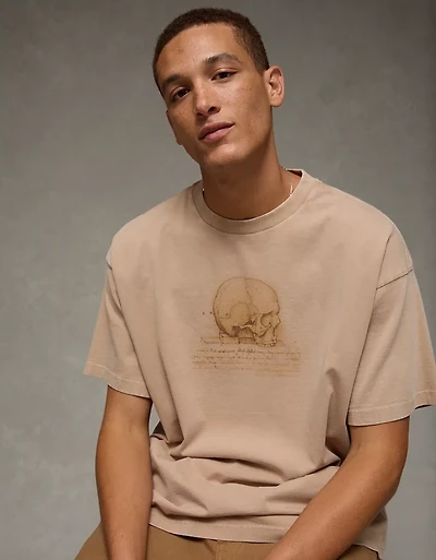 T-shirt à image droit Halloween AE