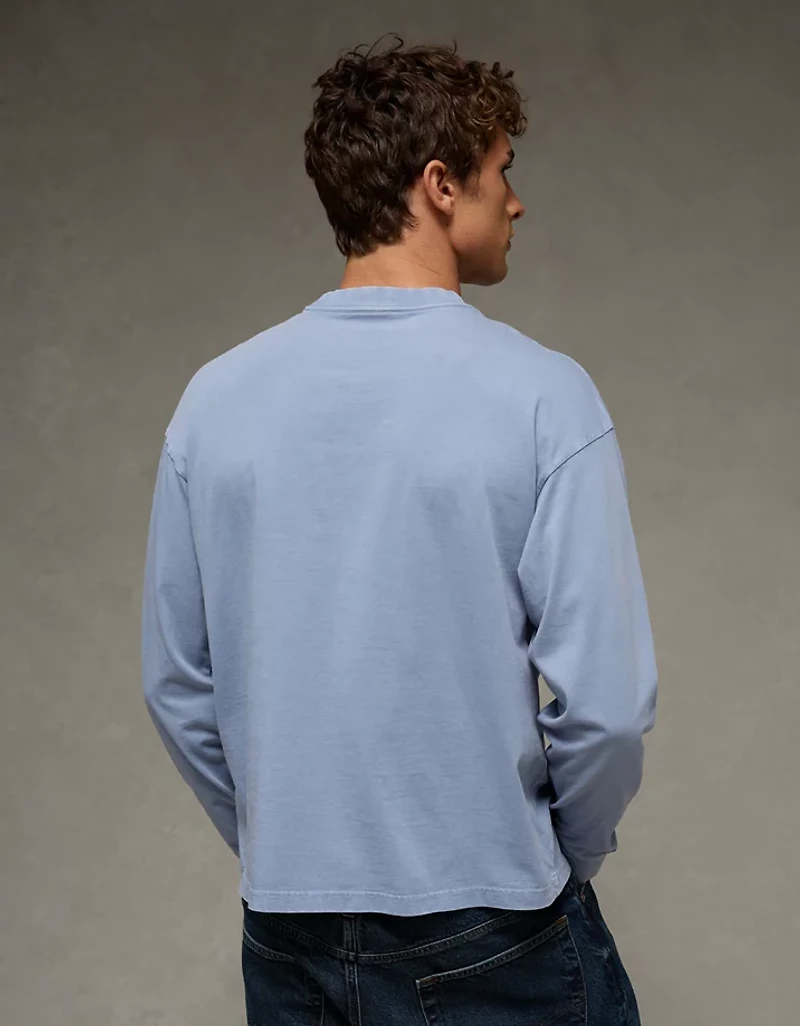 AE Boxy Long Sleeve Destination Graphic T-Shirt