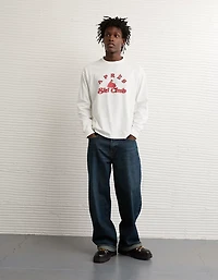 AE Boxy Long Sleeve Snoopy Graphic T-Shirt