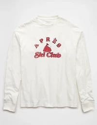 AE Boxy Long Sleeve Snoopy Graphic T-Shirt