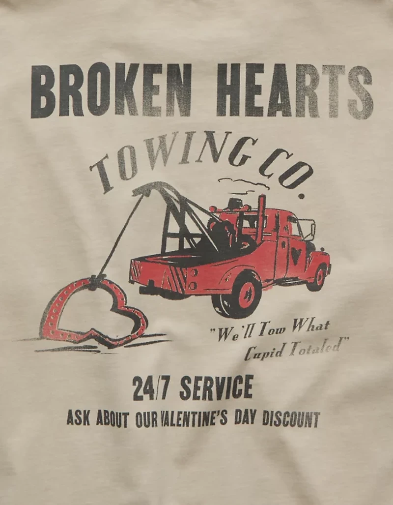 T-shirt à image Saint-Valentin droit AE