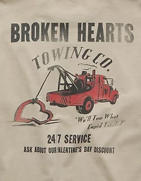 T-shirt à image Saint-Valentin droit AE