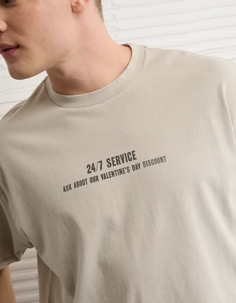 T-shirt à image Saint-Valentin droit AE