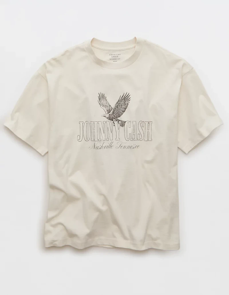 AE Boxy Johnny Cash Graphic T-Shirt