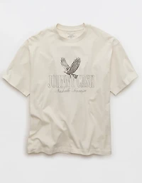 AE Boxy Johnny Cash Graphic T-Shirt