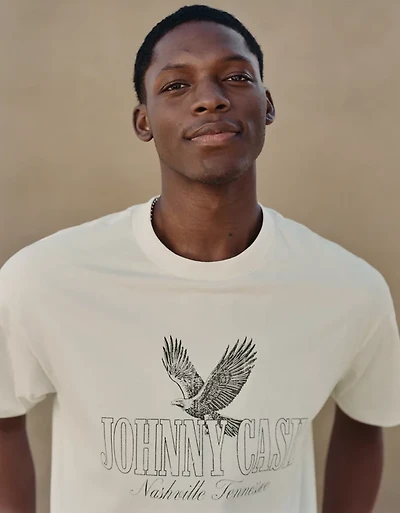 AE Boxy Johnny Cash Graphic T-Shirt