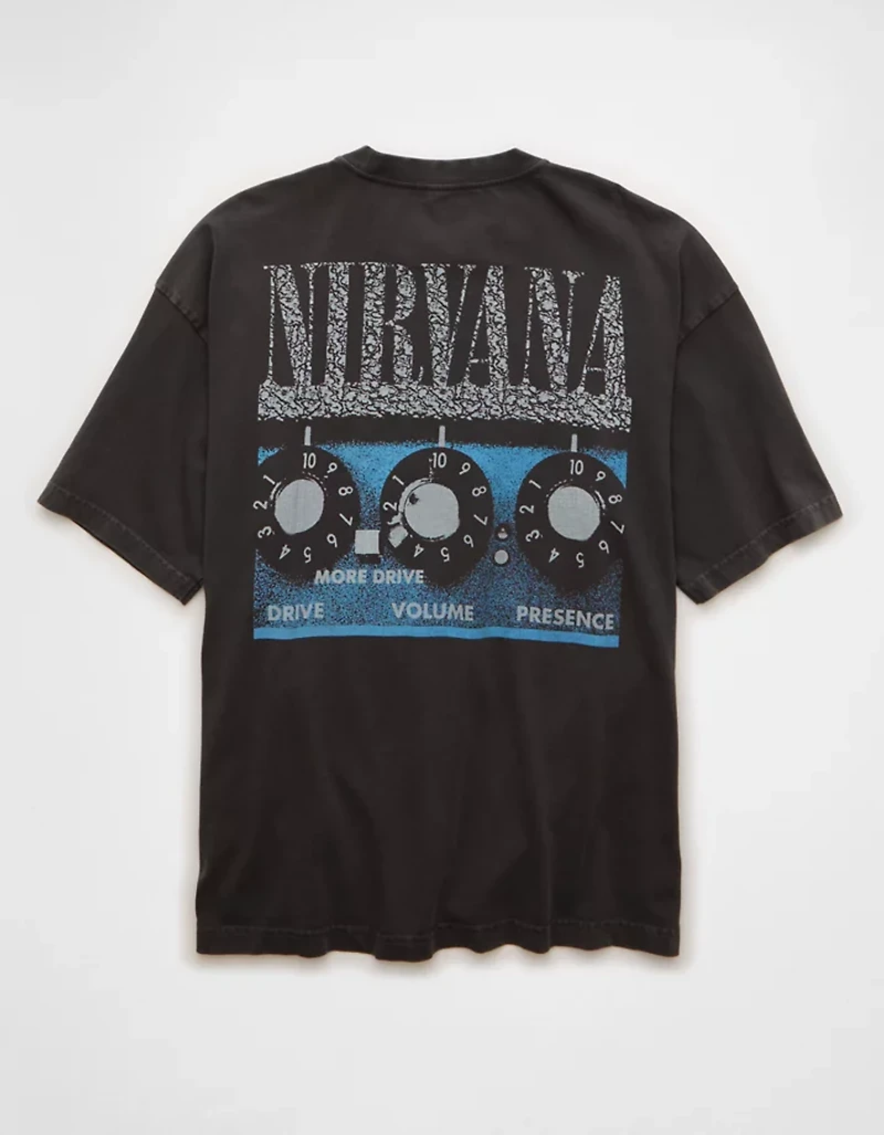 T-shirt droit à image Nirvana AE