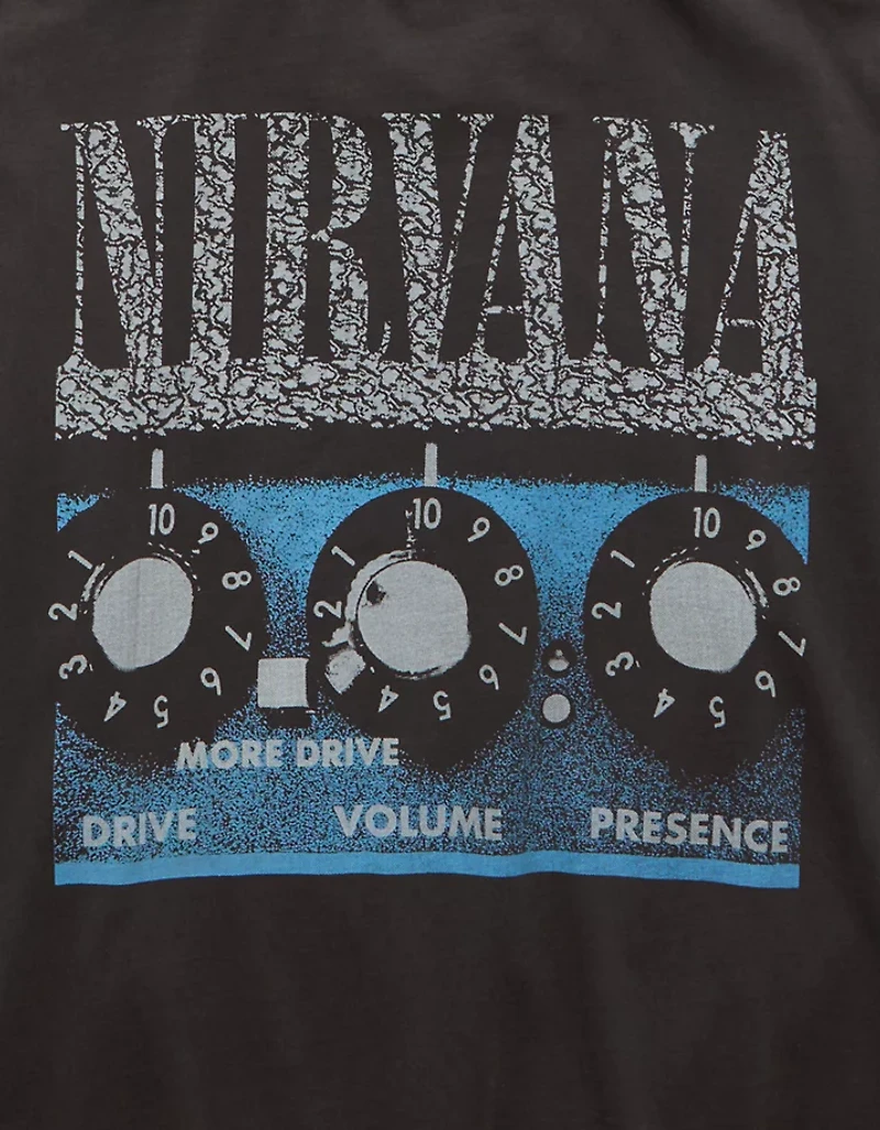 T-shirt droit à image Nirvana AE